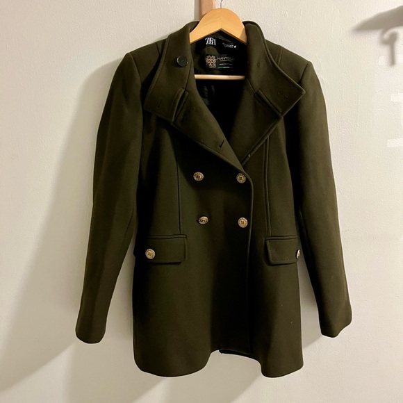 Zara wool blend military jacket Size M - Picture 2 of 5